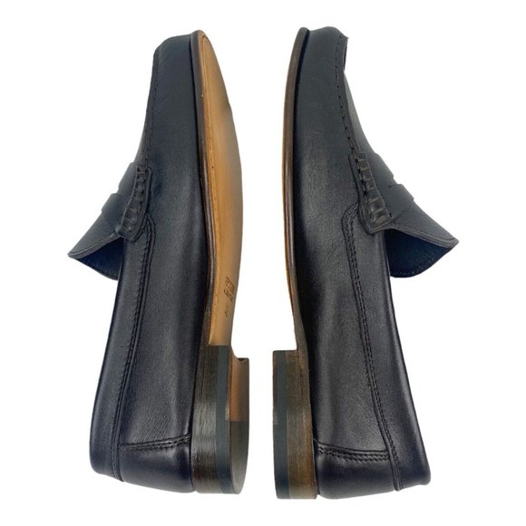 ilSandalo by Fabio Tesorone Black Leather Penny Loafers Dress Shoes Mens Size 9 main image 10